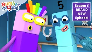 🛍️ Five's Handy Shop |  Season 6 Full Episode 11 ⭐| Learn to Count | @Numberblocks