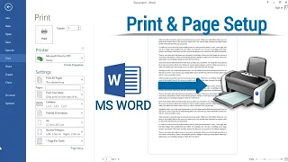 How to Print a Document in Microsoft Word | Print Page Setup in MS Word