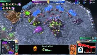 CSN SC2 - viOLet vs Destiny - Map 5 - Rundown #7 with Rance and Gwin