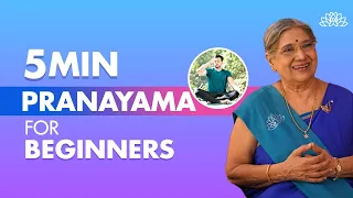 5-Minute Pranayama Practice For Beginners | Easy Daily Routine | Transform Your Health | Dr. Hansaji