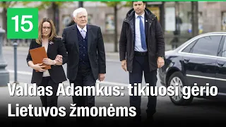 Valdas Adamkus po balsavimo: ateinančius penkerius metus tikiuosi stabilumo