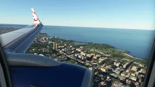 British Airways Boeing 737 700 Landing at Jorge Newbery Aeroparque , Buenos Aires