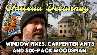 window fixes, carpenter ants and six-pack woodsman