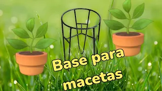 Como hacer bases para macetas