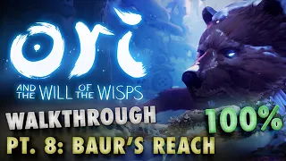 Ori and The Will of the Wisps Walkthrough - Baur's Reach 100% | All Collectibles Pt. 8
