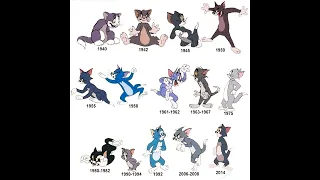 مراحل تطور شخصية توم من كرتون tom and jerry