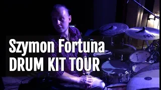 Szymon Fortuna prezentuje swój zestaw perkusyjny