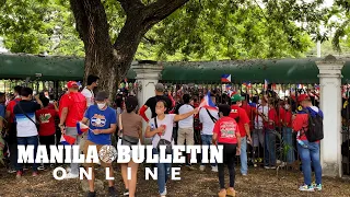 Supporters fail to enter the inauguration venue of President Marcos Jr. after 11 a.m. closure