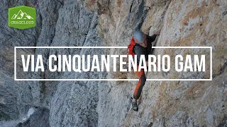 How to climb Via Cinquantenario GAM (6b) in the Italian Dolomites