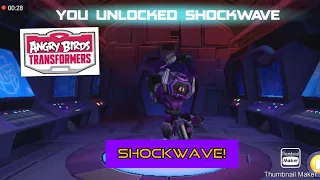 Angry Birds Transformers: Shockwave unlocked!