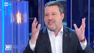 MATTEO SALVINI A XXI SECOLO (RAI 1, 25.03.2024)