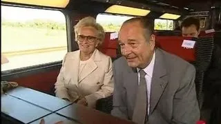 Jacques CHIRAC inaugure le TGV Méditerranée - Archive vidéo INA