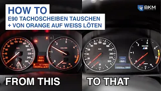 HOW TO: BMW E90 LED Tachoumbau + 300kmh Tachoscheiben I Ergebnis einfach unglaublich!