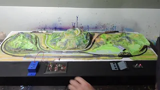 New T gauge model train layout first look