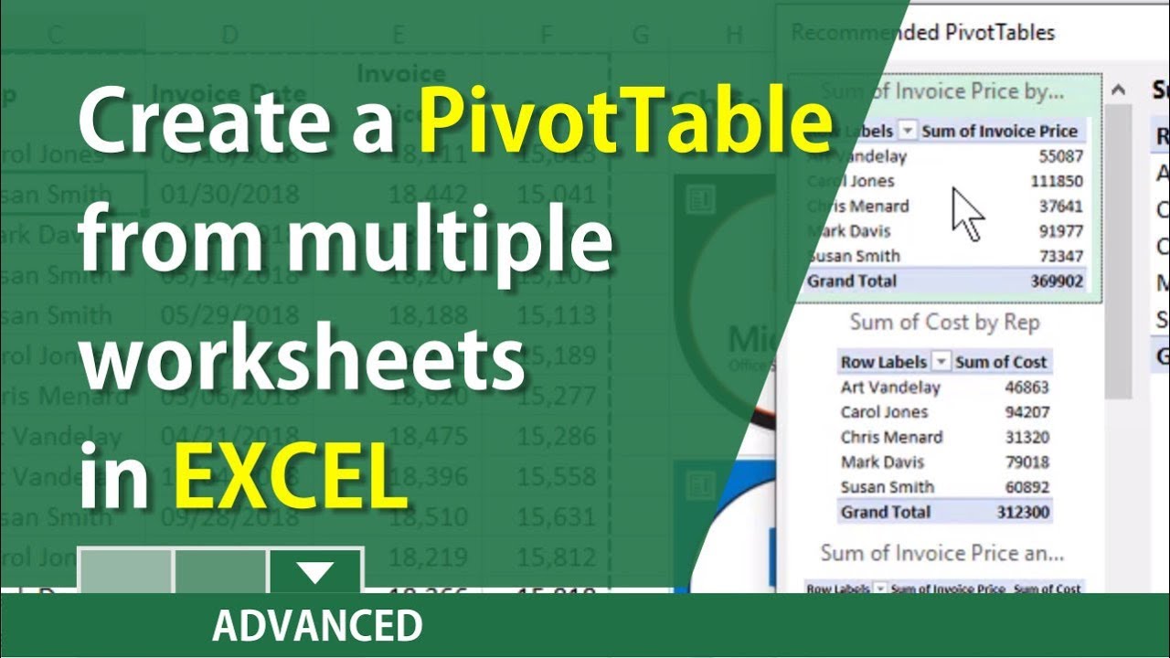 download-create-a-pivottable-in-excel-using-multiple-worksheets-by-chris-menard-watch-online