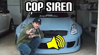 installing a cop siren.!