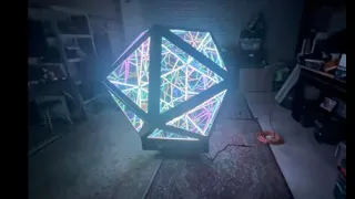 Infinity Mirror Icosahedron DIY How To Make Your Own -Glass Onion Sacred Geometry Tesseract