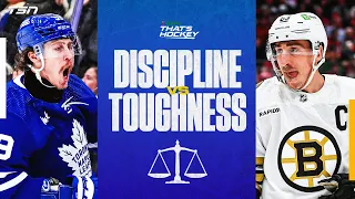 How do Leafs balance toughness with discipline?