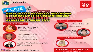 WEBINAR PENINGKATAN KAPASITAS PEREMPUAN DI LEMBAGA POLITIK DALAM RANGKA KESETARAAN GENDER