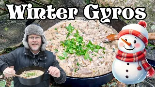 Winter Gyros - Seelenfutter für kalte Tage - Leckeres Rezept mit Glühwein