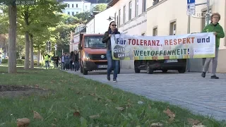 Demonstration für Toleranz Respekt Weltoffenheit Weißenfels Goethegymnasium