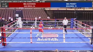 Mia Acevedo vs. Mia Pinney Junior Olympics 6/6/23