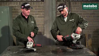 WEPBA 26-230 MVT Q Angle Grinder Demonstration - Metabo