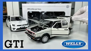 1:18 Volkswagen Golf Mk1 GTI (Pirelli edition) - Welly [Dealer edition) - Unboxing