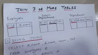 HOW TO JOIN 3 OR MORE TABLES IN SQL | TWO WAYS