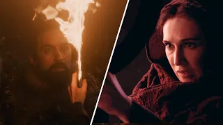 Melisandre lights up dothraki swords! Game of Thrones