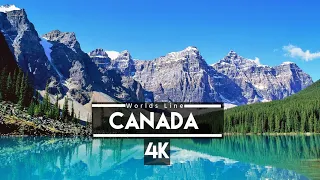 Canada in 8K ULTRA HD HDR - 2nd Largest country in the world 🇨🇦 (60 FPS)||WorldsLine