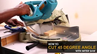 How to Cut a 45 Degree Angle with Miter Saw-Miter and Bevel