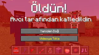 Minecraft Manhunt ama ÖLÜNCE OP EŞYA KAZANIYORUM