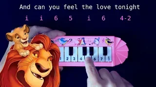 Can You Feel The Love Tonight / Король Лев / как играть на пианино за 1$