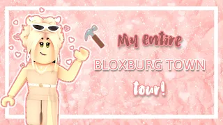 My Bloxburg Town Tour! - NO GAMEPASSES - Bloxburg - Roblox || Speedy Berries ✨