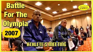 MR OLYMPIA COMPETITORS MEETING (2007) BATTLE FOR THE OLYMPIA DVD