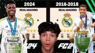 REAL MADRID ACTUAL vs REAL MADRID DE LAS 3 CHAMPIONS en FIFA