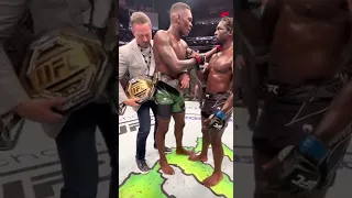 Israel Adesanya asked Jared Cannonier “you got paid for this the fight.”🐐