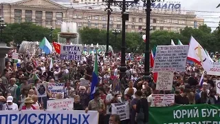 Протест в Хабаровске в поддержку Сергея Фургала продолжается / LIVE 18.08.20