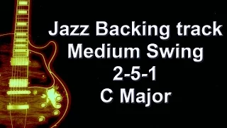 2-5-1 Jazz backing track in C major - medium swing