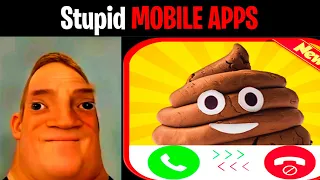 Mr Incredible becoming idiot (Stupid Mobile Apps)