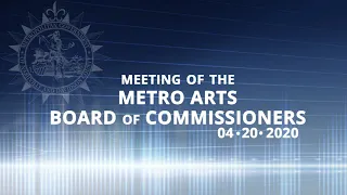 04/20/2020 Metro Arts Commission