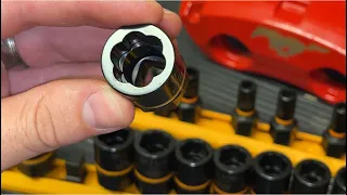 Remove stripped bolts Gear Wrench Bolt Biter review and demonstration: Bolt extractor socket set