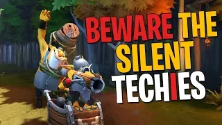 Beware the Silent Techies - DotA 2 Funny Moments