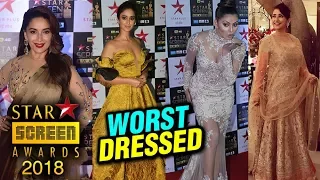 Stars Screen Awards 2018: Worst Dressed Actresses | Madhuri Dixit, Urvashi Rautela, Manisha Koirala