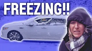 How to Stay Warm Living in a Car in the Winter | Travel Snacks