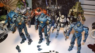 NECA PACIFIC RIM JAEGER COLLECTION series 1,2,3,4! GIPSY DANGER COMPARISON