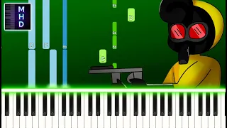 Burn it down animation meme (soldier & torcher) (Piano Tutorial Easy)