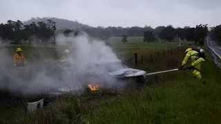 After-lockdown fiery crash - Kyneton