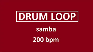 Simple samba 200 BPM drum loop